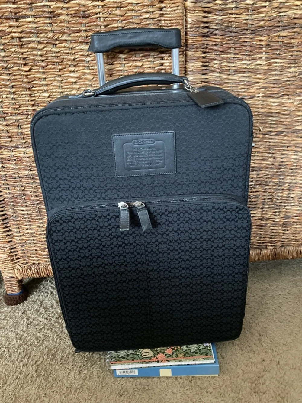 Vintage Coach Carry On Luggage Black